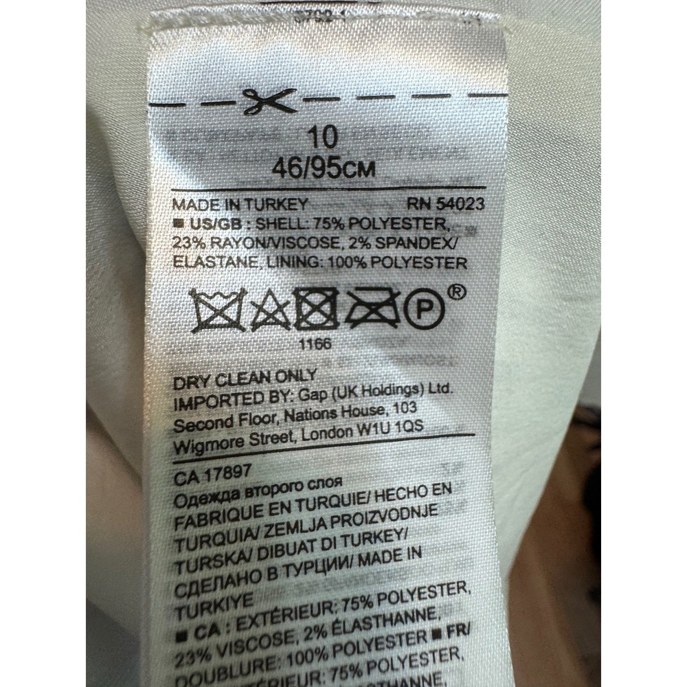 Timeless Minimalist Striped‎ Midi Dress Size 10 Coastal Grandmother Clean Girl - Picture 5 of 7